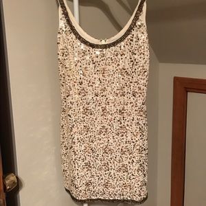 Bebe gold sparkle dress
